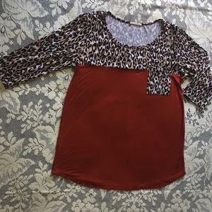 3/4 sleeve REBORN J top.